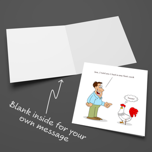 Funny Adult Birthday Card for Husband, Boyfriend, Male Friend, Men, Uncle - Humorous Amusing Rude Naughty 18 21 30 40