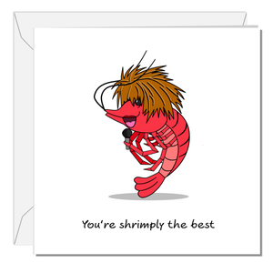 Funny Simply the Best Card Birthday Valentine's Day Anniversary Exam Card Girlfriend Boyfriend Wife Husband Son Daughter Shrimp Lobster