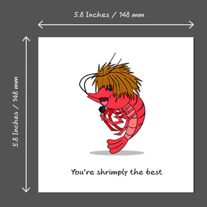 Funny Simply the Best Card Birthday Valentine's Day Anniversary Exam Card Girlfriend Boyfriend Wife Husband Son Daughter Shrimp Lobster