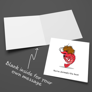 Funny Simply the Best Card Birthday Valentine's Day Anniversary Exam Card Girlfriend Boyfriend Wife Husband Son Daughter Shrimp Lobster