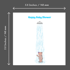 Funny Baby Shower Card New Baby Congratulations Party Cute Cheeky Sweet