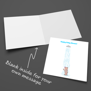 Funny Baby Shower Card New Baby Congratulations Party Cute Cheeky Sweet