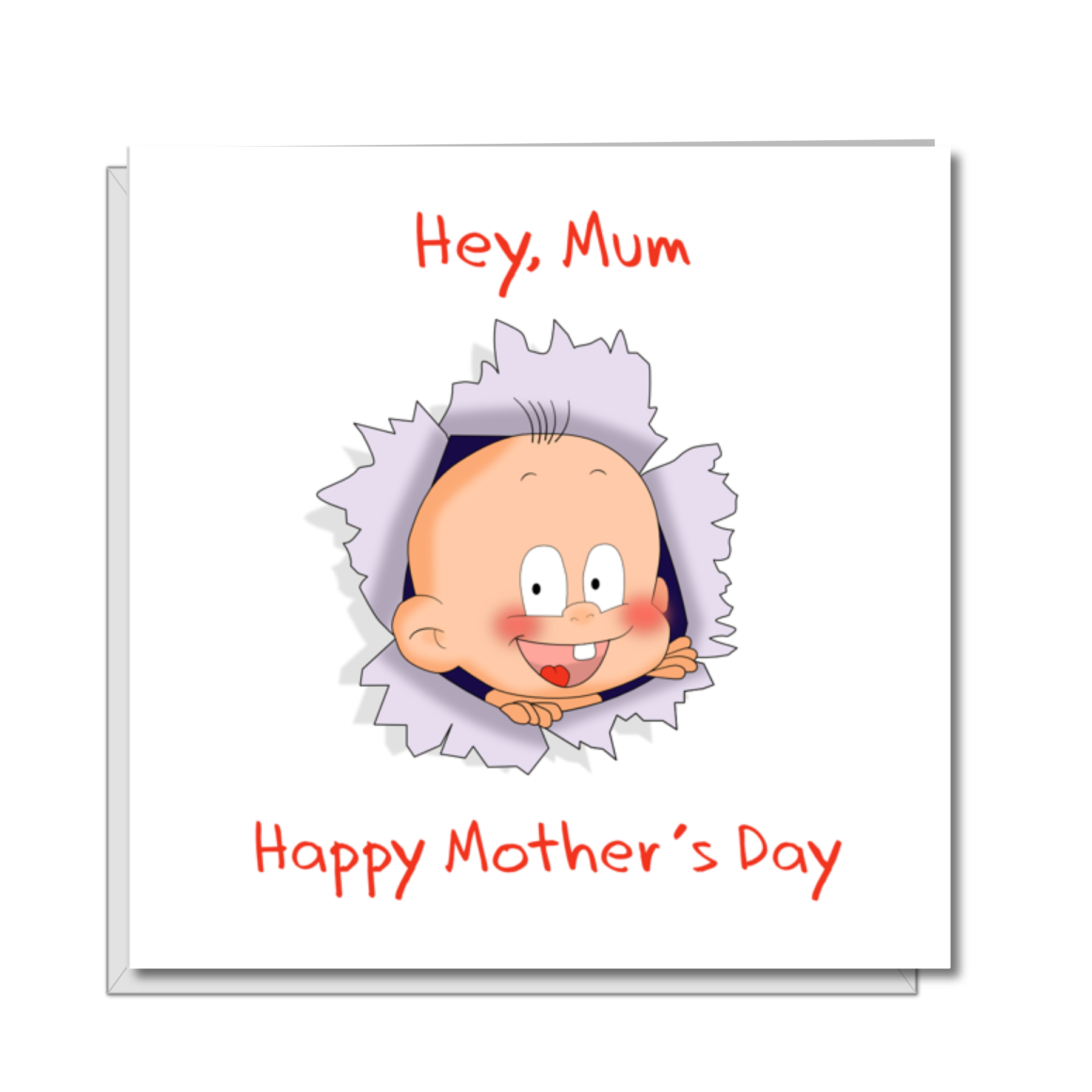 mothers day card from baby
