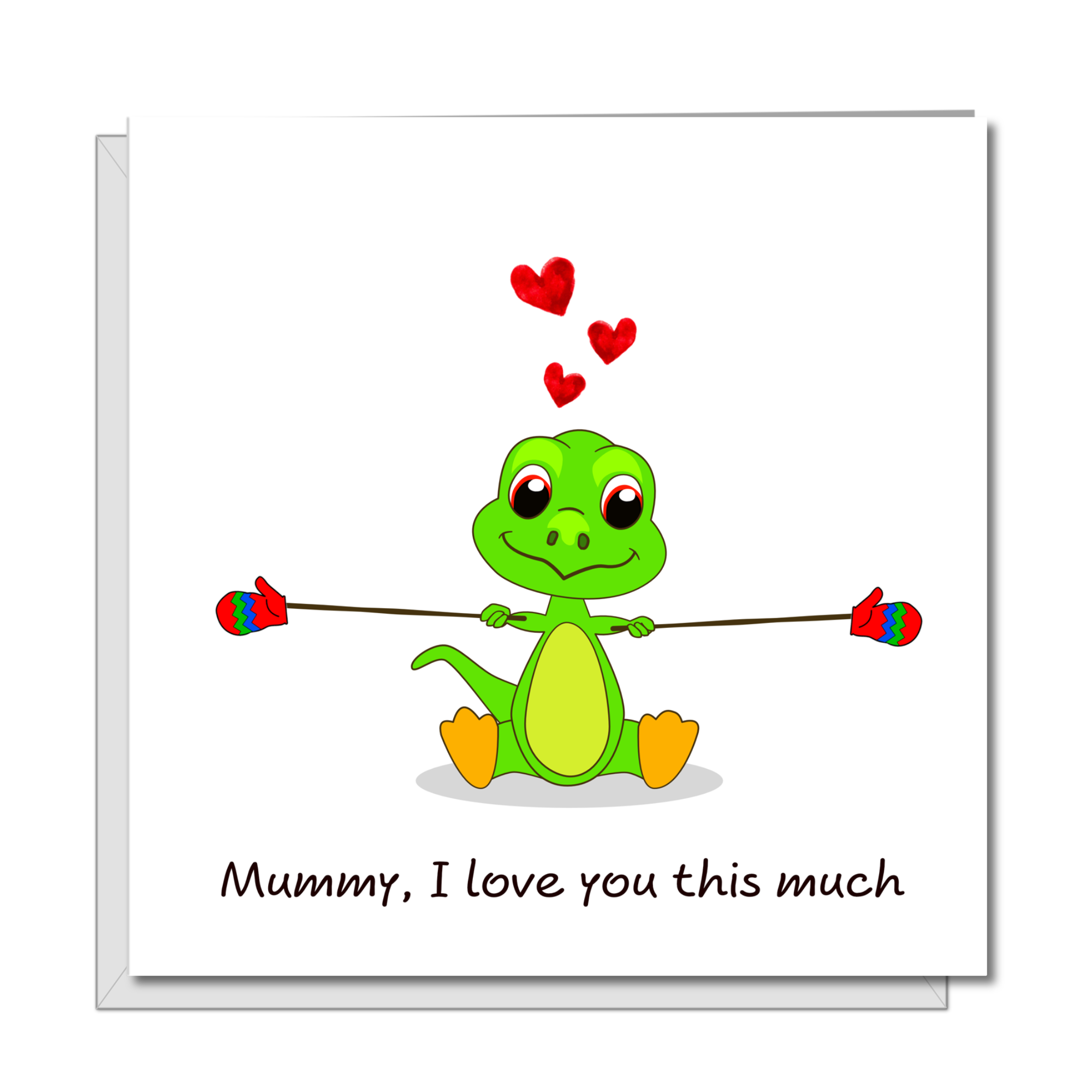 Funny Dinosaur Mother's Day Card / Birthday Card for Mum - from son daughter - humour humorous amusing - special best