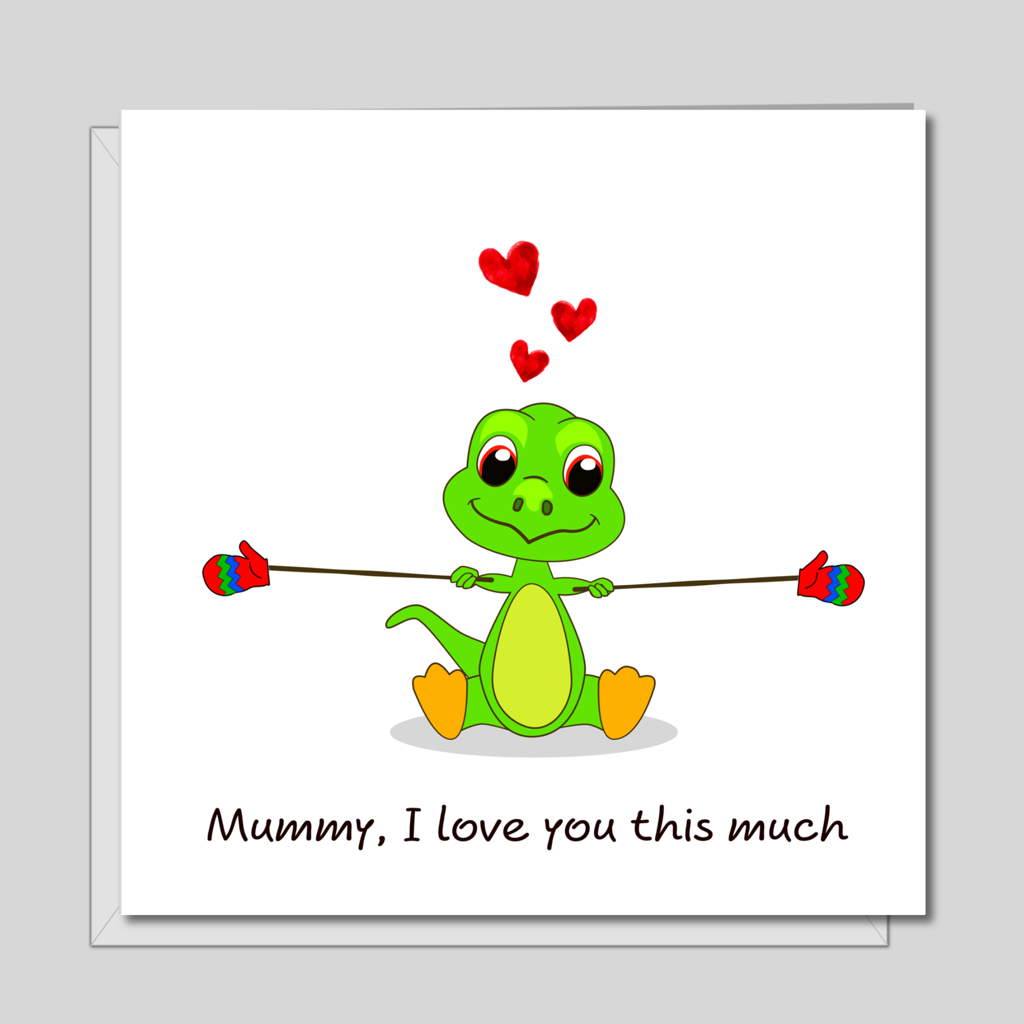Funny Dinosaur Mother's Day Card / Birthday Card for Mum - from son daughter - humour humorous amusing - special best