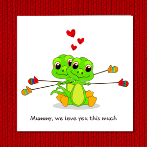 Funny Dinosaur Mother's Day Card / Birthday Card for Mum - from son daughter - humour humorous amusing - special best