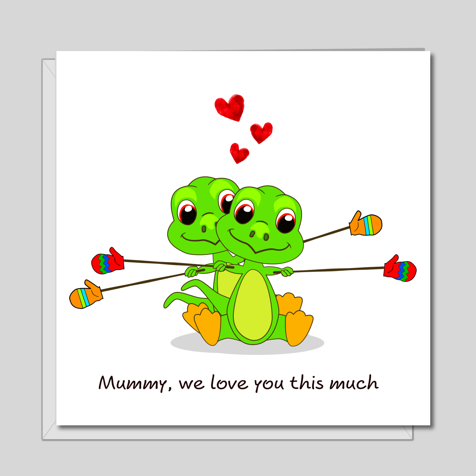 Funny Dinosaur Mother's Day Card / Birthday Card for Mum - from son daughter - humour humorous amusing - special best
