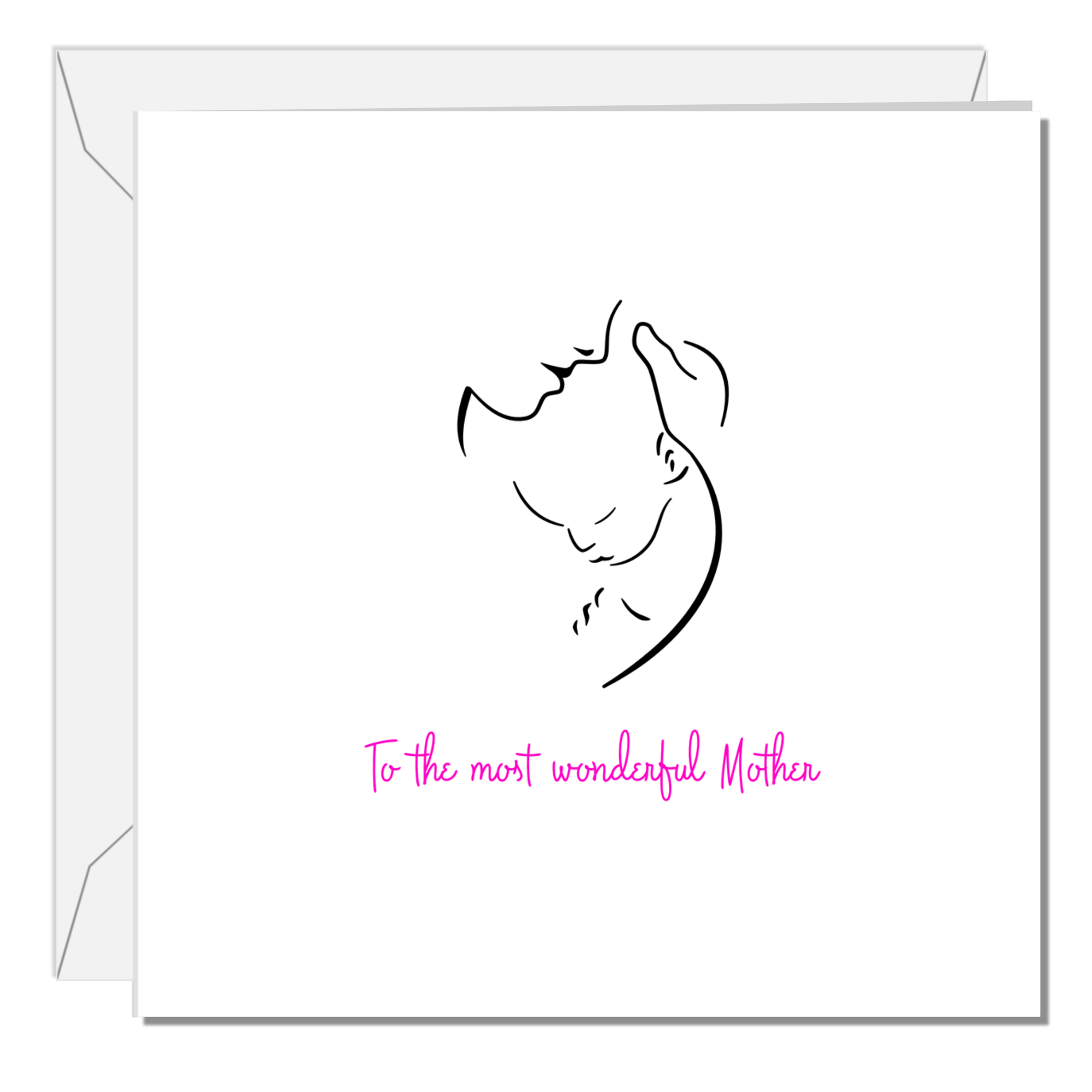 Mother's Day Card / New Baby Card for Mum with New Baby Beautiful Simple Design for Special Best Awesome Mum
