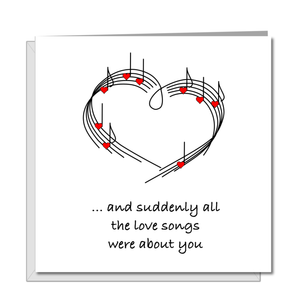 love song birthday card