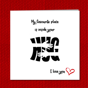 humorous hug valentines card