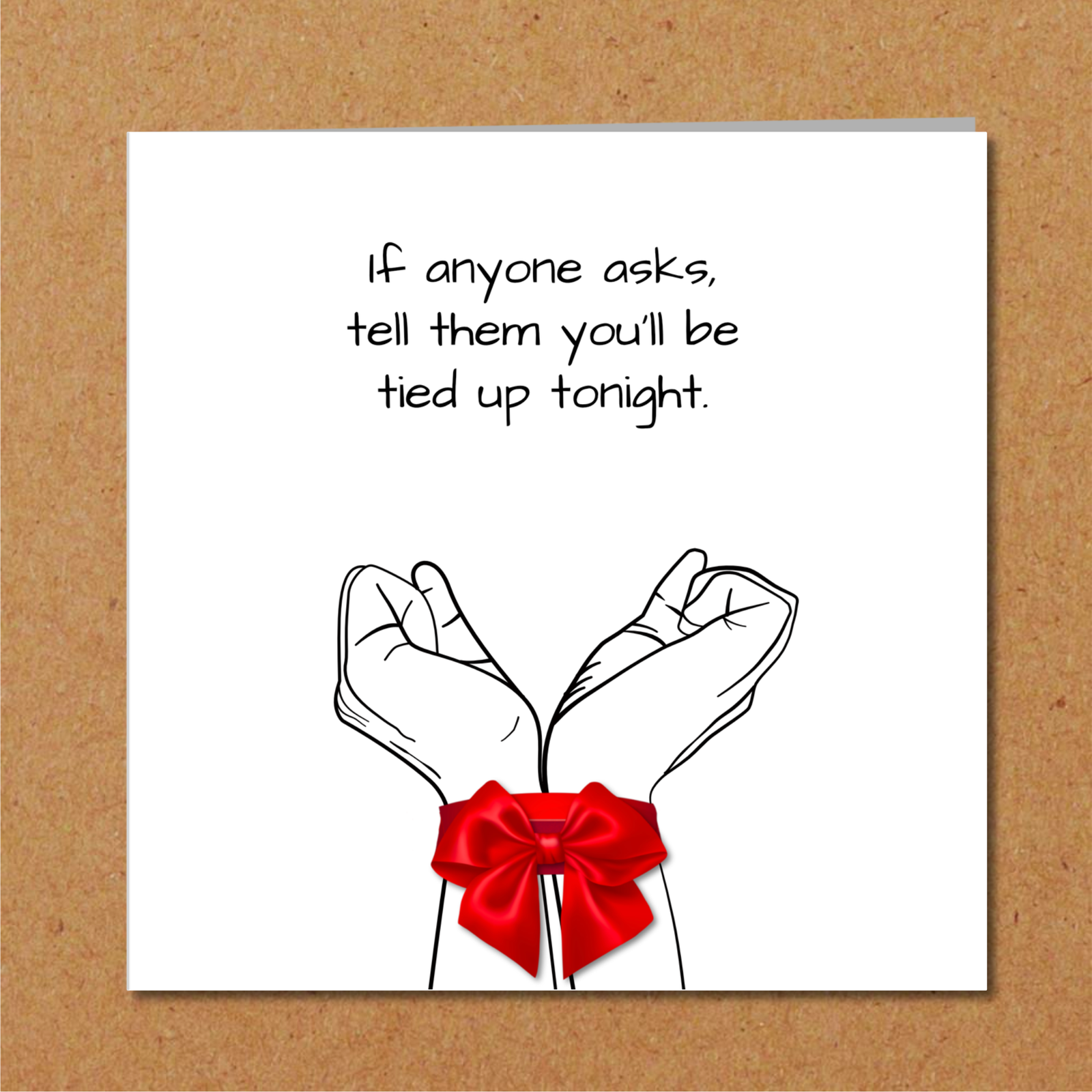 bondage card girlfriend