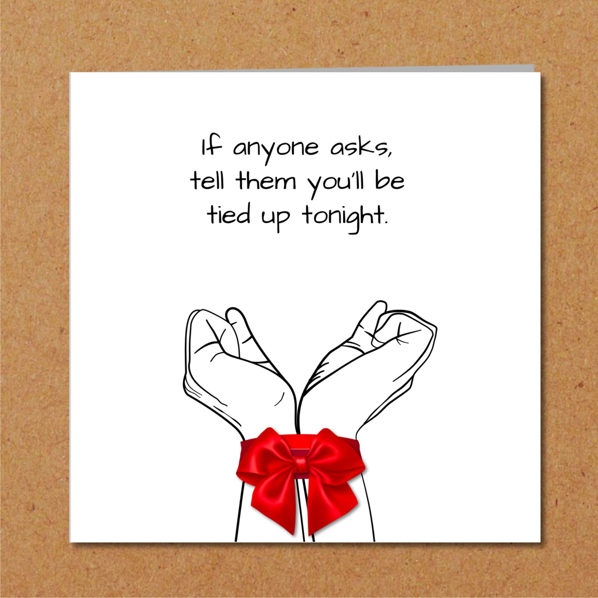 bondage card girlfriend
