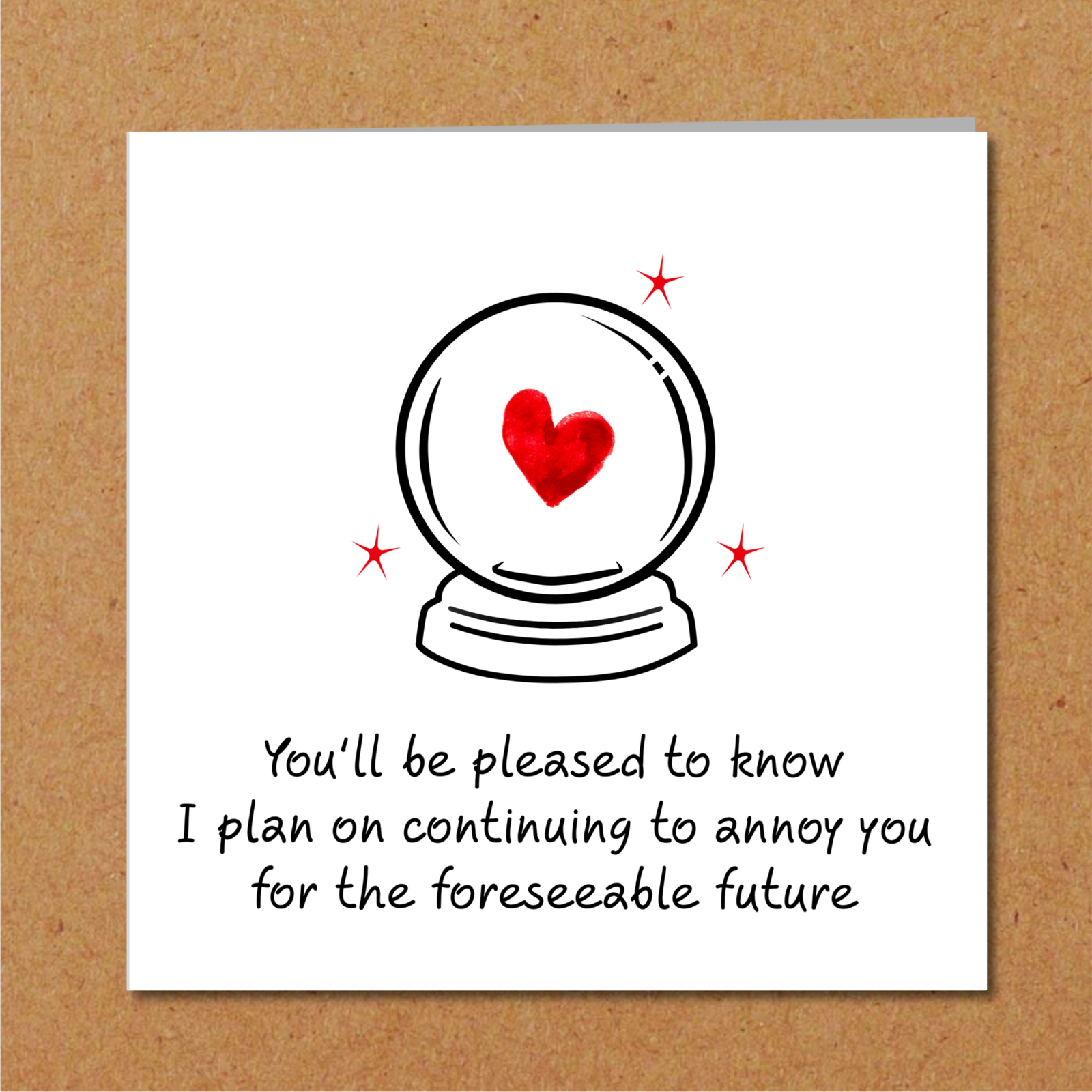 Funny anniversary card husband