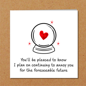 Funny anniversary card wife