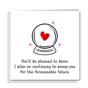 Funny anniversary card husband