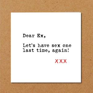 ex girlfriend card