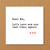 ex girlfriend card