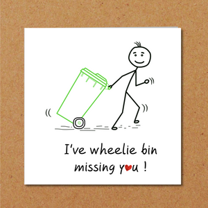 humorous missing you card