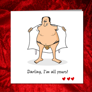 Funny Birthday Card  - Anniversary, Valentines, Fathers Day Card - Boyfriend, Girlfriend, husband, wife - Sexy Romantic