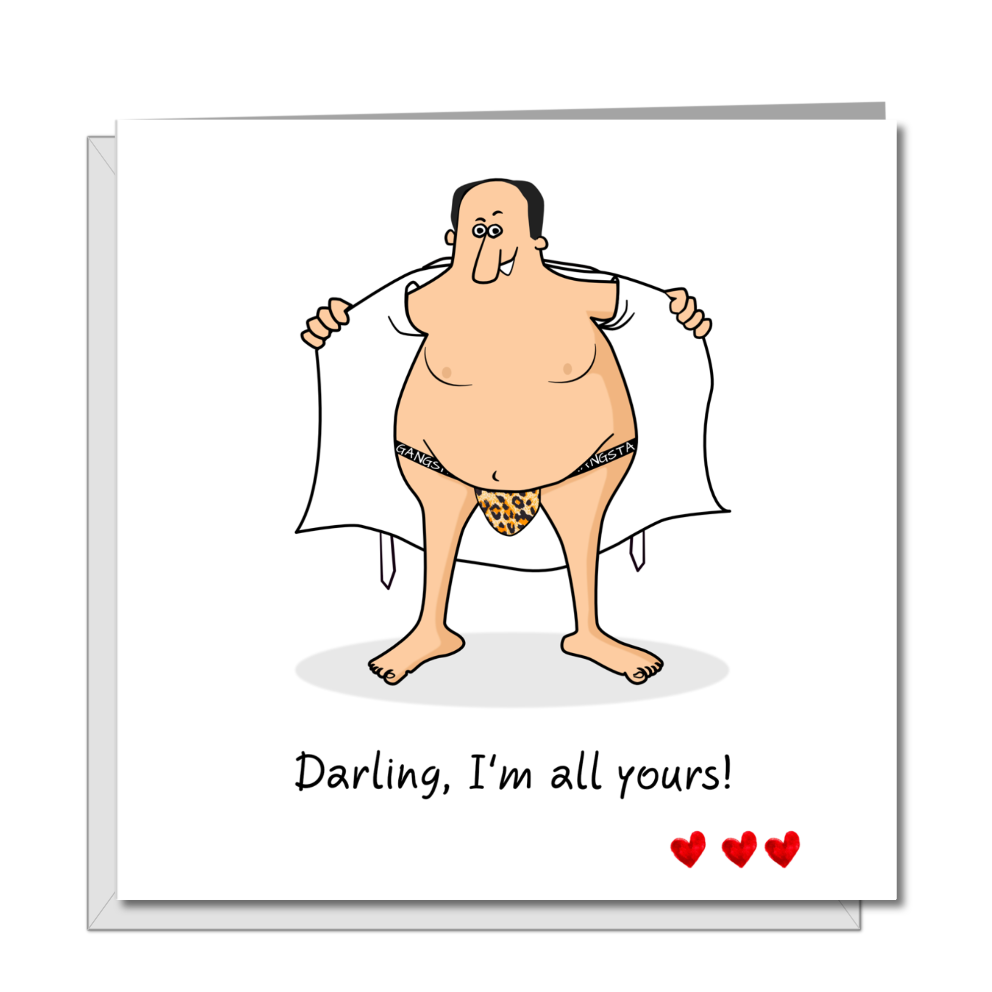 Funny Birthday Card  - Anniversary, Valentines, Fathers Day Card - Boyfriend, Girlfriend, husband, wife - Sexy Romantic