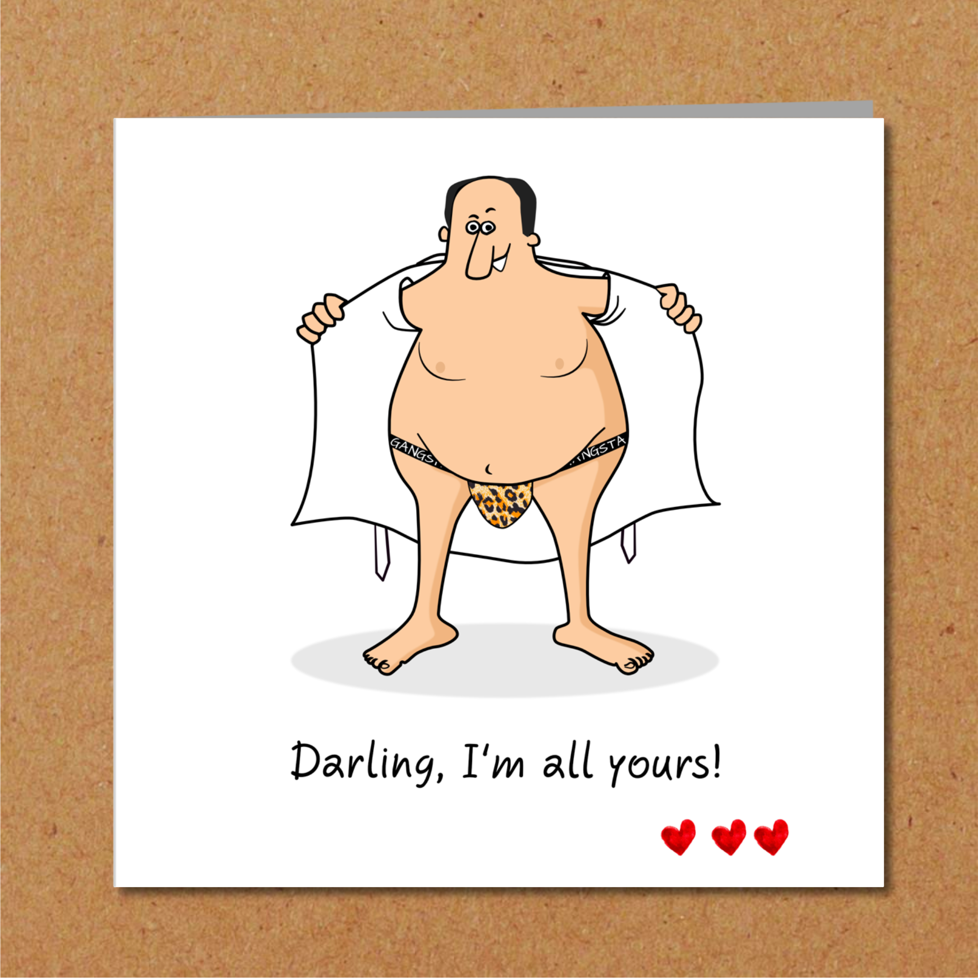 Funny Birthday Card  - Anniversary, Valentines, Fathers Day Card - Boyfriend, Girlfriend, husband, wife - Sexy Romantic