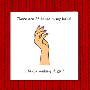 Humorous valentines card boyfriend