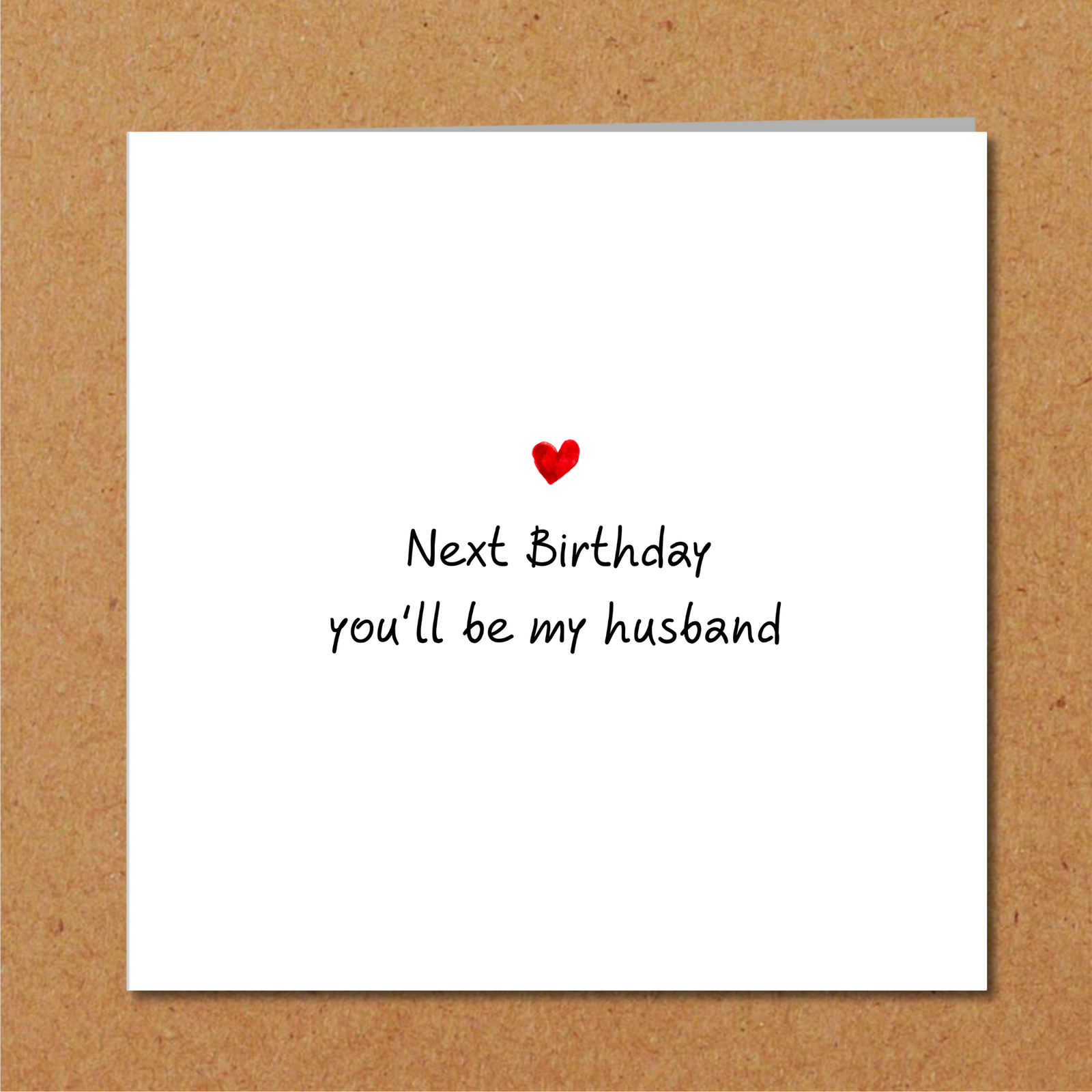 Romantic Fiance Birthday card - Future Husband or boyfriend card - Lover love cute engagement