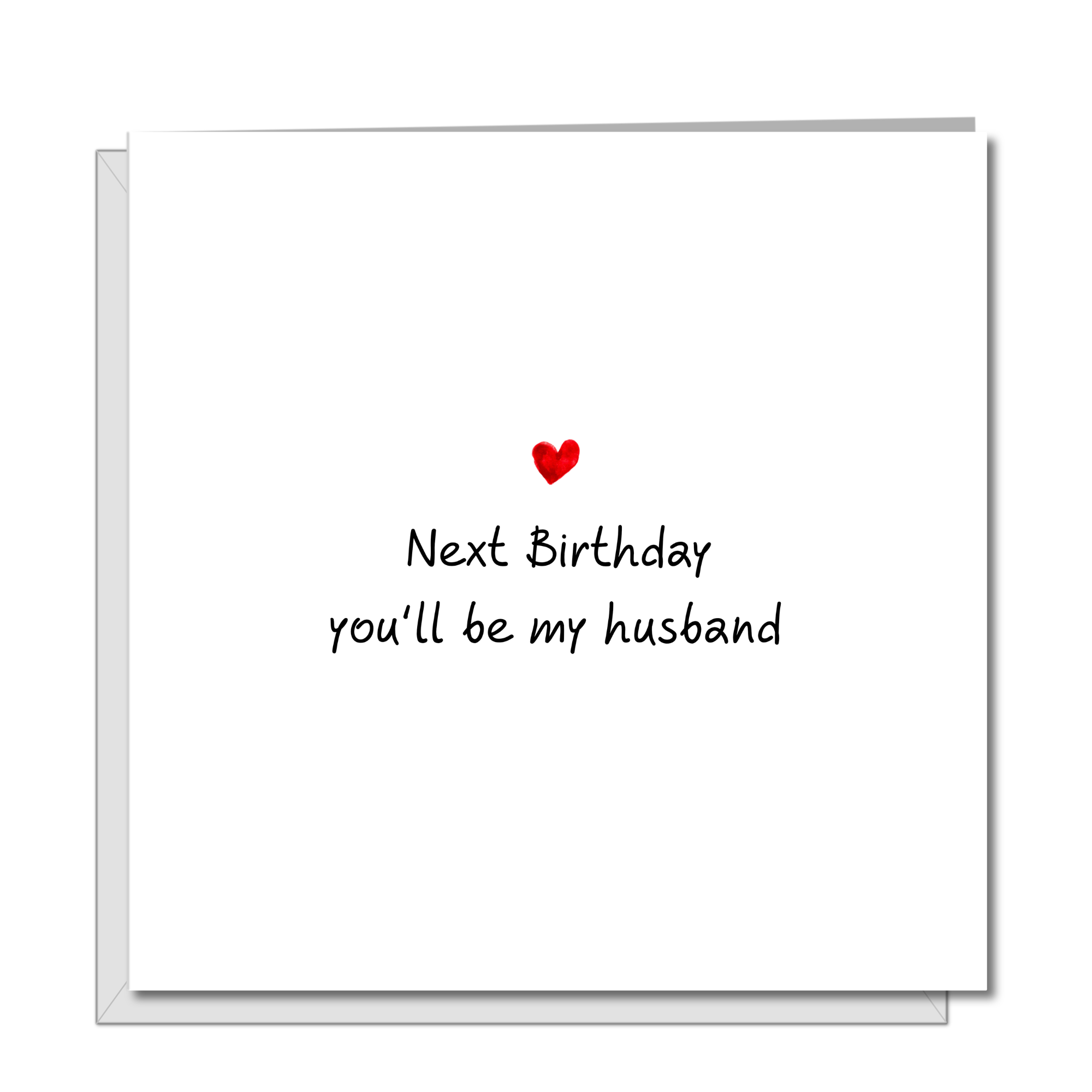 Romantic Fiance Birthday card - Future Husband or boyfriend card - Lover love cute engagement