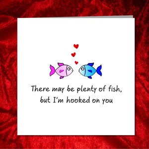 Plenty of Fish Dating App Card for Anniversary, Birthday or Valentine's Day card. Girlfriend boyfriend