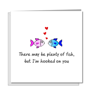 Plenty of Fish Dating App Card for Anniversary, Birthday or Valentine's Day card. Girlfriend boyfriend