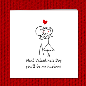 Romantic Fiance Fiancee Valentines Day Card for Future Husband Boyfriend Lover Love Cute Special