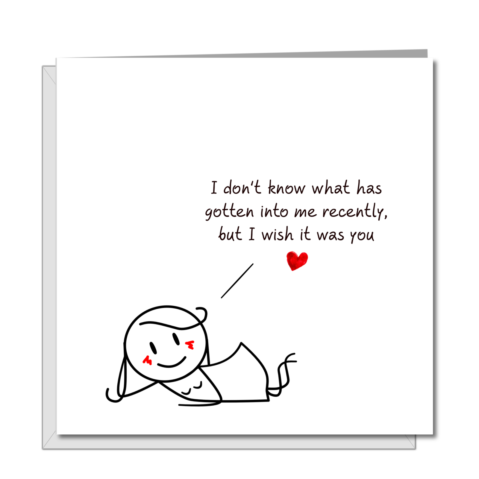 Funny Valentines or Birthday Day Card for husband or boyfriend. Rude naughty sexy humour - humorous love card