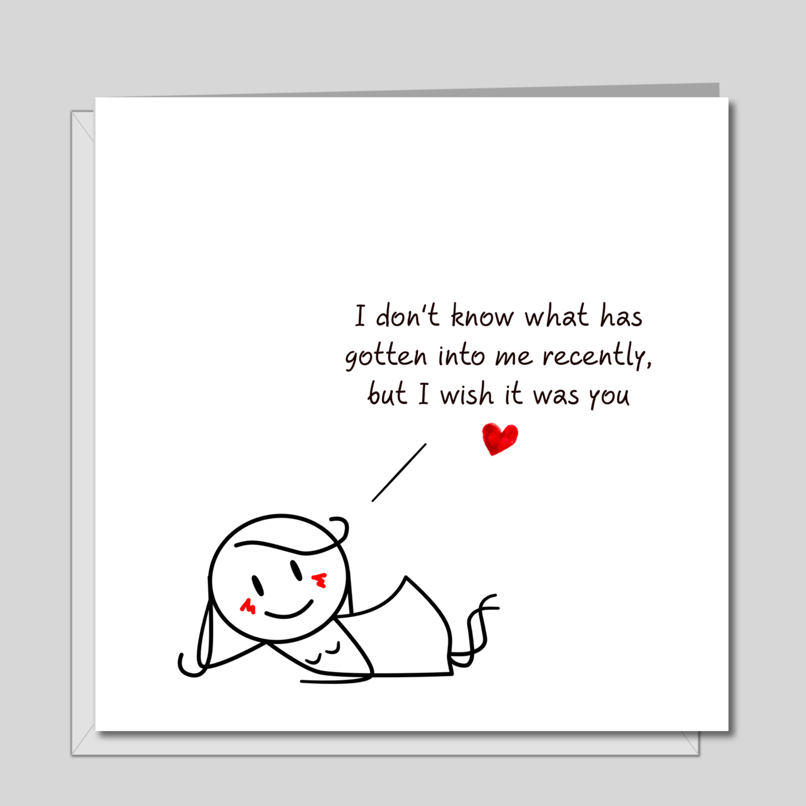 Funny Valentines or Birthday Day Card for husband or boyfriend. Rude naughty sexy humour - humorous love card