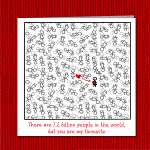Valentines Day Card Birthday Card for girlfriend or best friend BFF Romantic love special person best