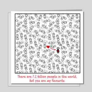 Valentines Day Card Birthday Card for girlfriend or best friend BFF Romantic love special person best
