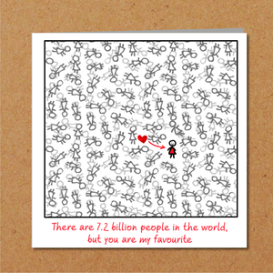 Valentines Day Card Birthday Card for girlfriend or best friend BFF Romantic love special person best