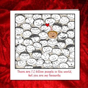Valentines Day Card / Birthday Card for boyfriend or best friend / bff.  Romantic love special person best