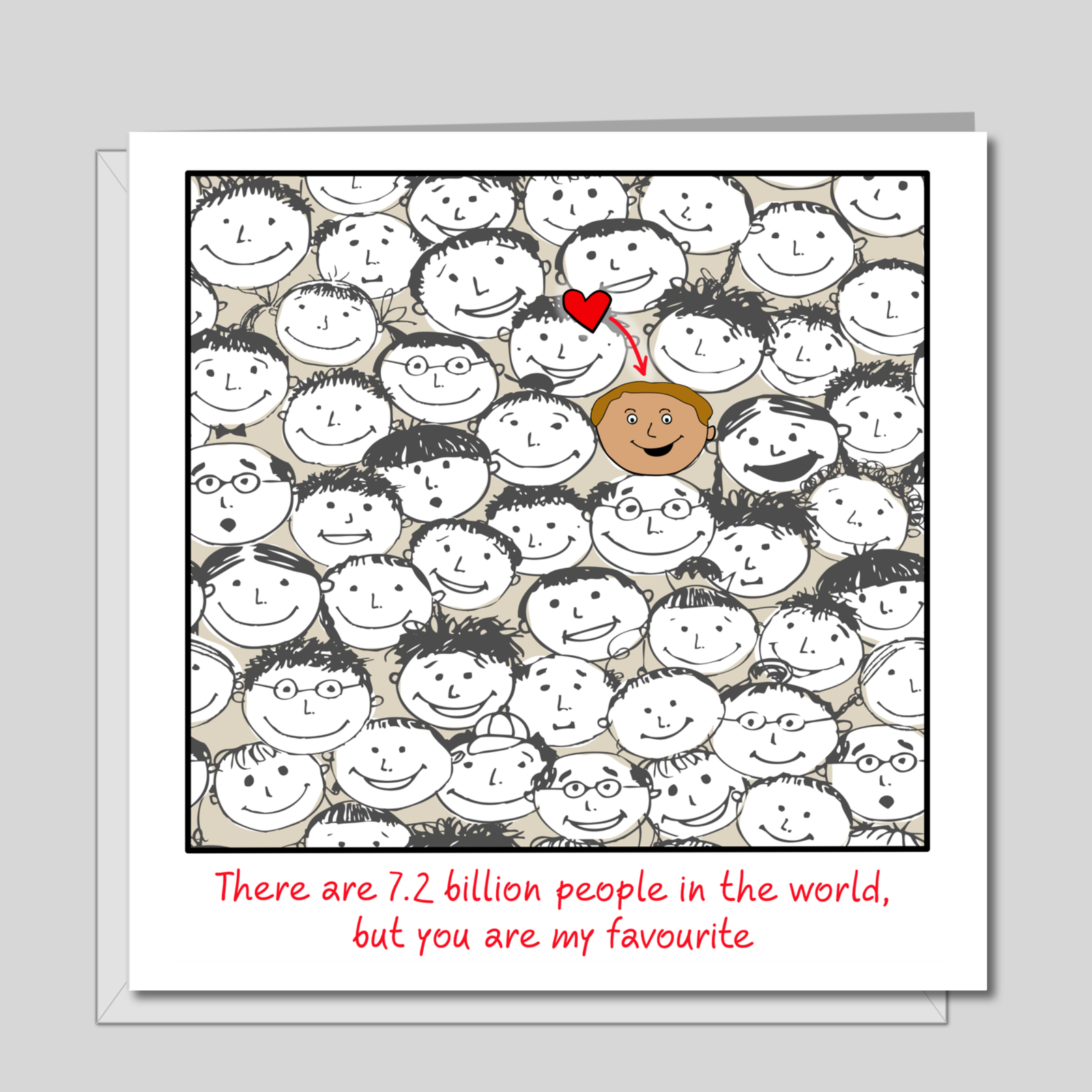 Valentines Day Card / Birthday Card for boyfriend or best friend / bff.  Romantic love special person best