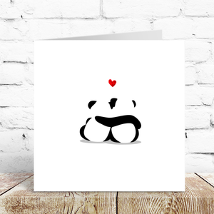 Cute Valentines Day Card Anniversary Card Birthday Card Husband Wife Boyfriend Girlfriend Romantic Love Panda Bear  - love adore special
