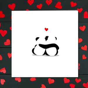 Cute Valentines Day Card Anniversary Card Birthday Card Husband Wife Boyfriend Girlfriend Romantic Love Panda Bear  - love adore special