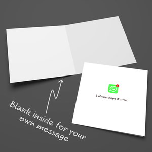 WhatsApp Valentines Day Card Birthday Card Love You App Message Notification Girlfriend Boyfriend Wife Husband Love