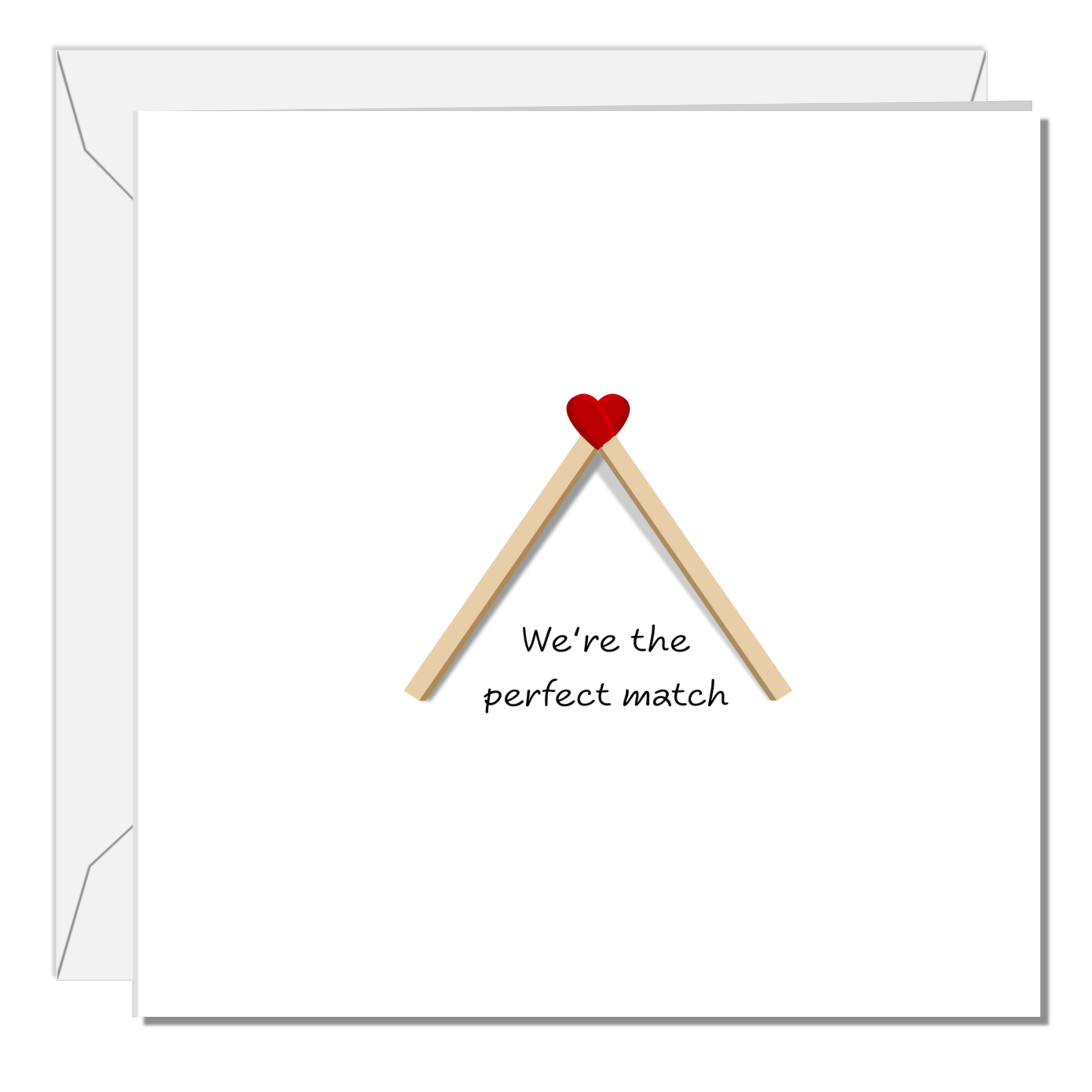 Romantic Valentines Day Card Anniversary Card Birthday Card Husband Wife Boyfriend Girlfriend Cute Perfect Match Special Love