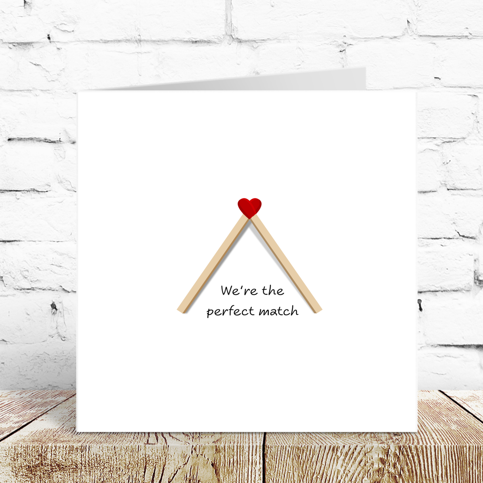 Romantic Valentines Day Card Anniversary Card Birthday Card Husband Wife Boyfriend Girlfriend Cute Perfect Match Special Love