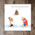 Funny Birthday Card Yoga Dog Pilates Cat Exercise Pet Gym for Male Him Husband Boyfriend Brother Dad Son