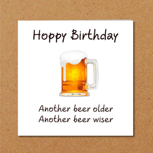 beer birthday card
